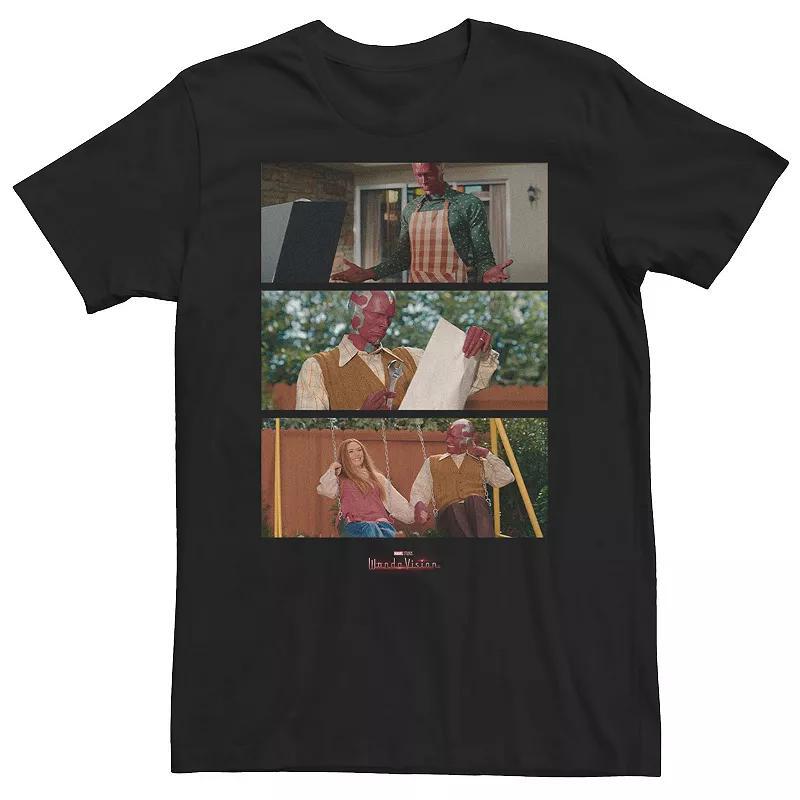 Big & Tall Marvel WandaVision Scene Portrait Panels Tee, Mens Product Image