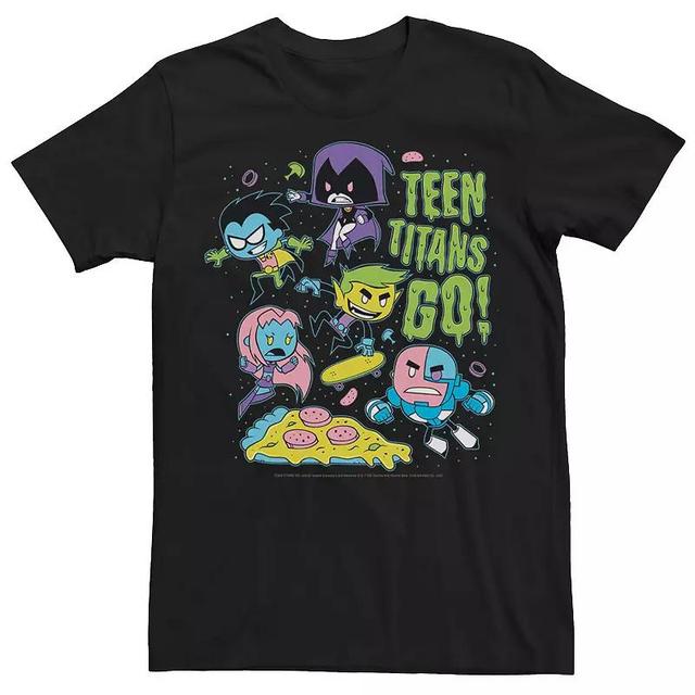 Mens DC Comics Teen Titans Go! Group Shot Neon Portrait Tee Product Image