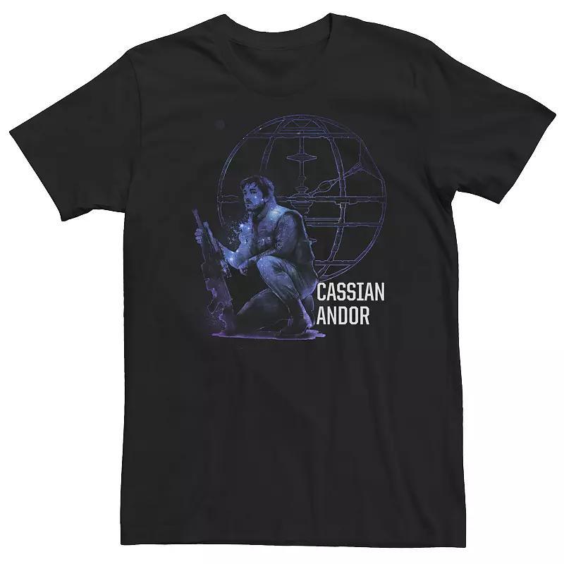 Mens Star Wars The Mandalorian Proud Dadalorian Graphic Tee Navy Grey Product Image