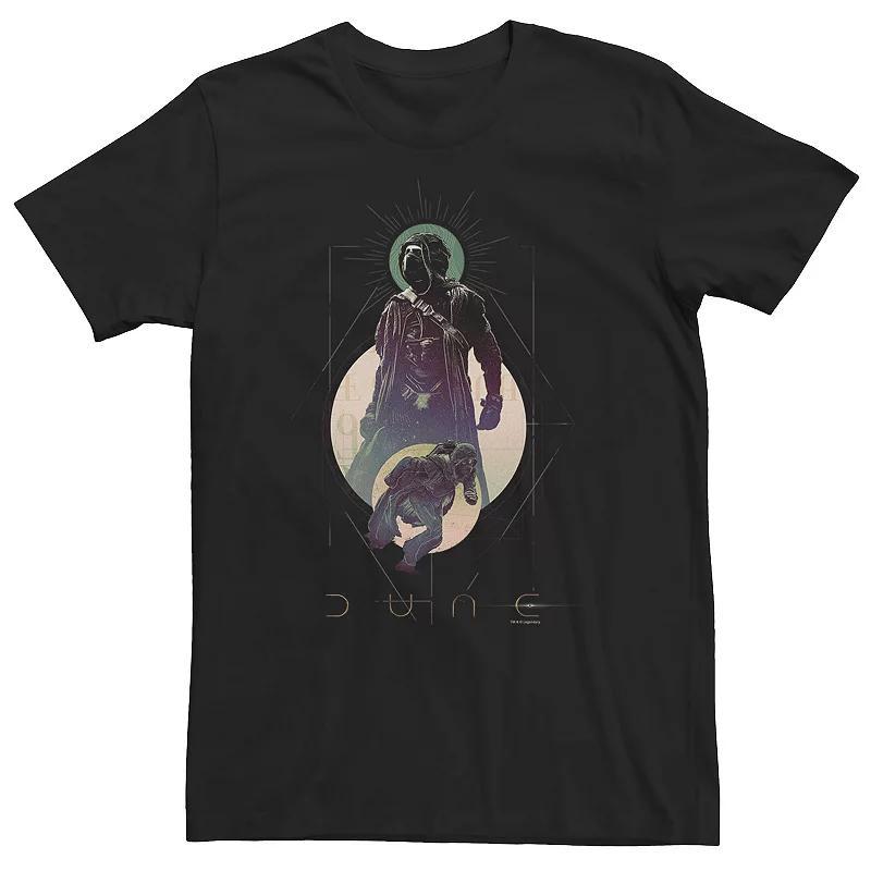 Big & Tall Dune Paul Atreides Action Collage Bubbles Tee, Mens, Size: 3XL, Black Product Image