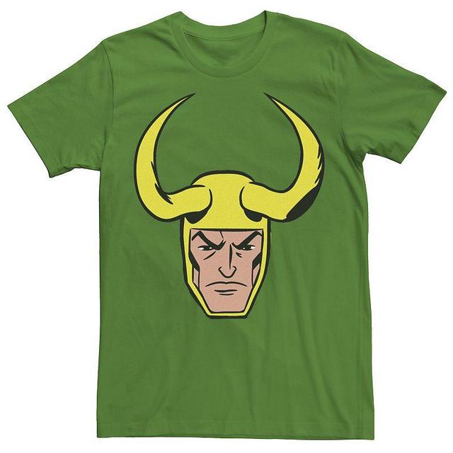 Mens Marvel Loki Big Face Graphic Tee Product Image