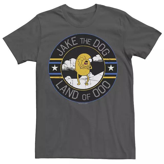 Mens Cartoon Network Adventure Time Jake The Dog Land Of Ooo Tee Grey Product Image