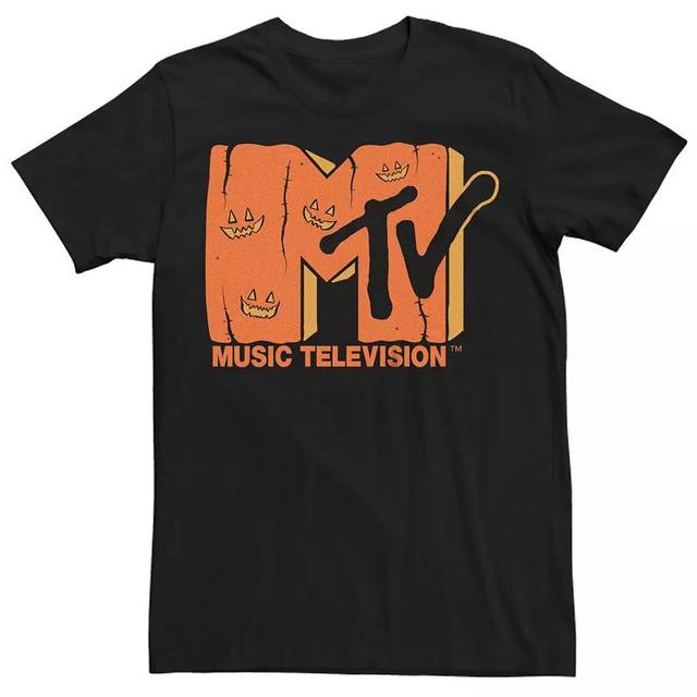 Mens MTV Music Television Halloween Jack-o-lantern Logo Tee Product Image