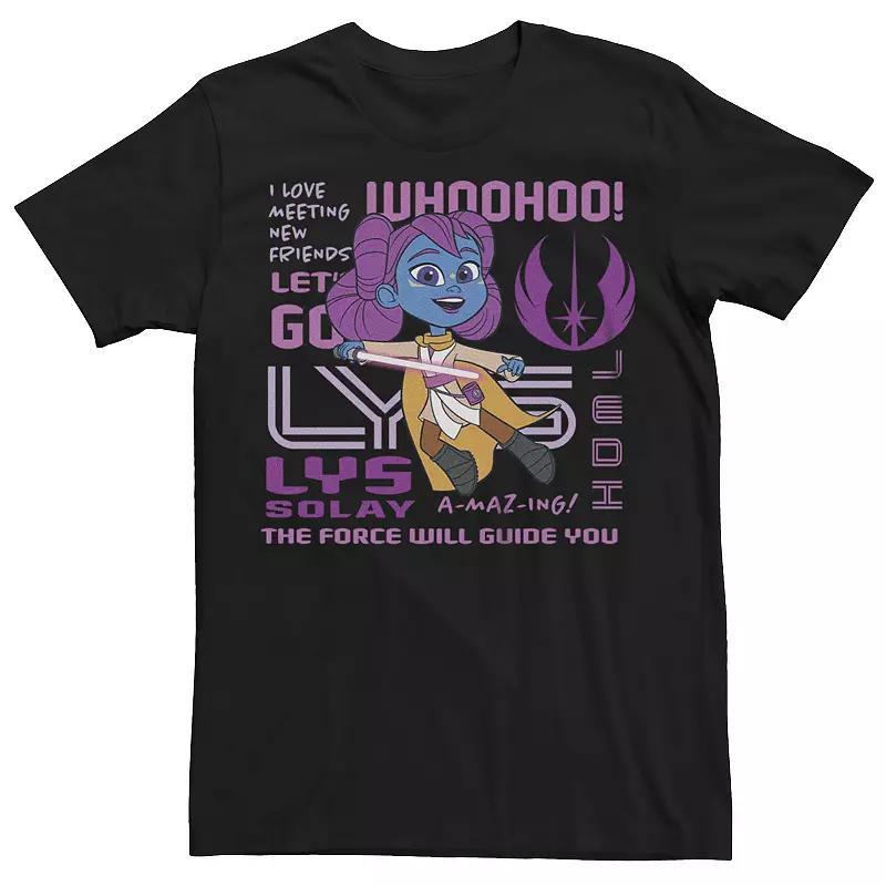 Mens Star Wars Falcon and TIE Fighters Tee Navy Grey Product Image