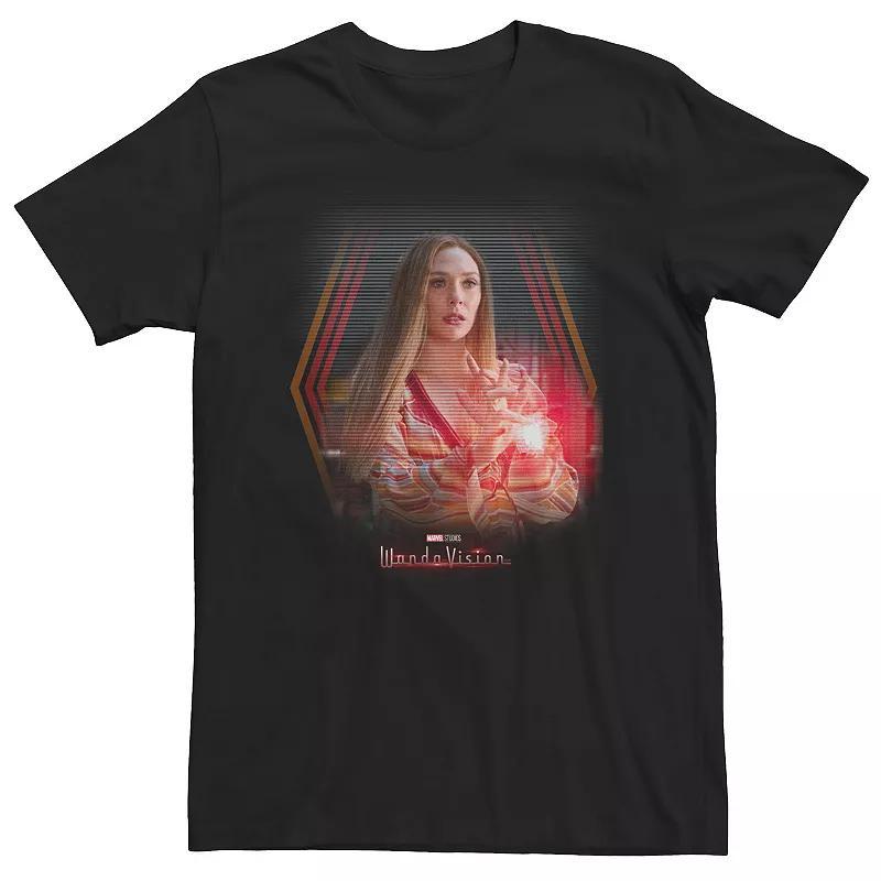 Big & Tall Marvel WandaVision Wandas Powers Portrait Tee, Mens Product Image