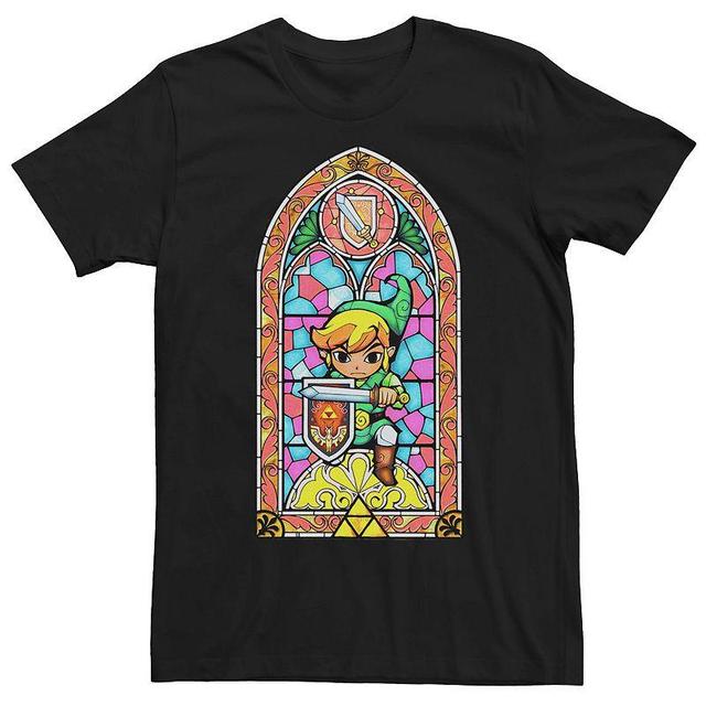 Mens Nintendo Legend Of Zelda Link Stained Glass Tee Product Image