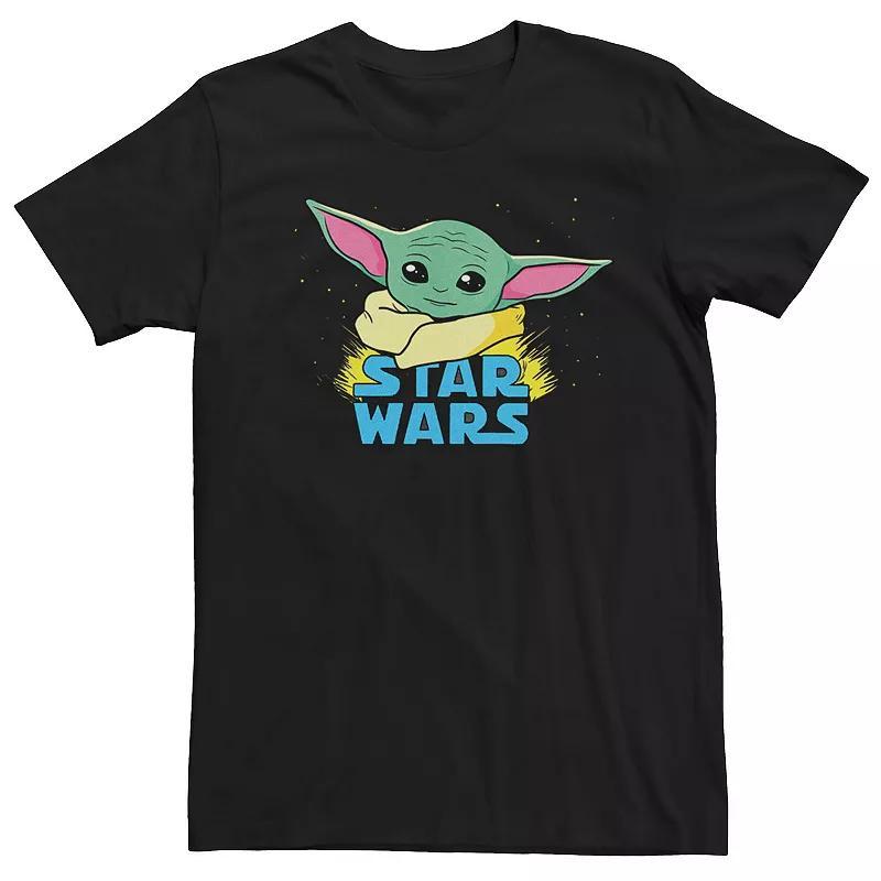 Mens Star Wars The Mandalorian The Child Galaxy Logo Tee Product Image