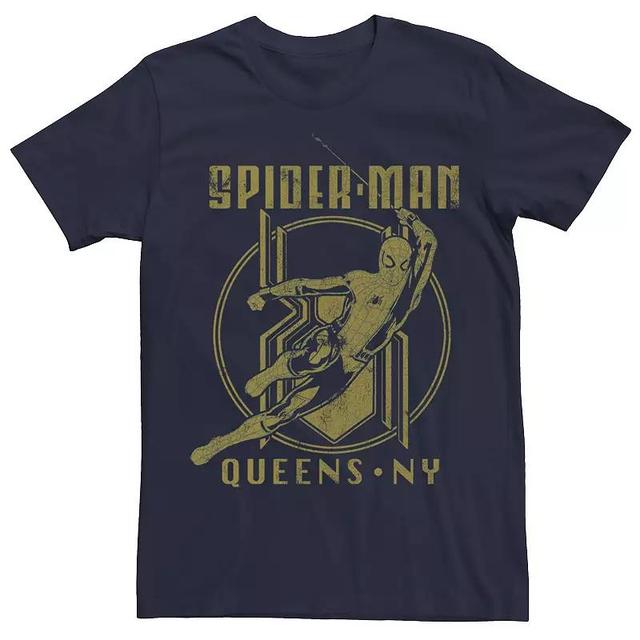 Mens Marvel Spider-Man: Far From Home Queens NY Tee Blue Product Image