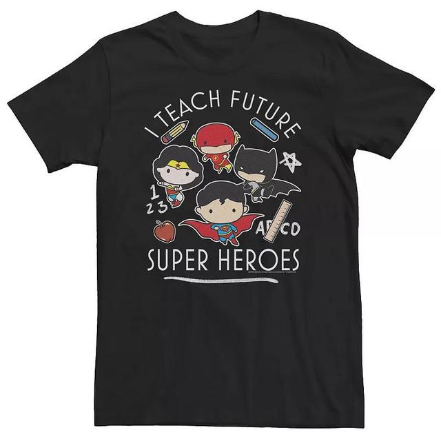 Big & Tall DC Comics Group Cartoons I Teach Future Super Heroes Tee, Mens Product Image