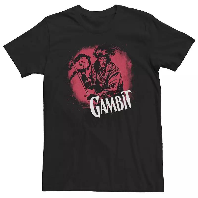 Big & Tall Marvel X-Men Gambit Circle Splatter Tee, Mens Product Image