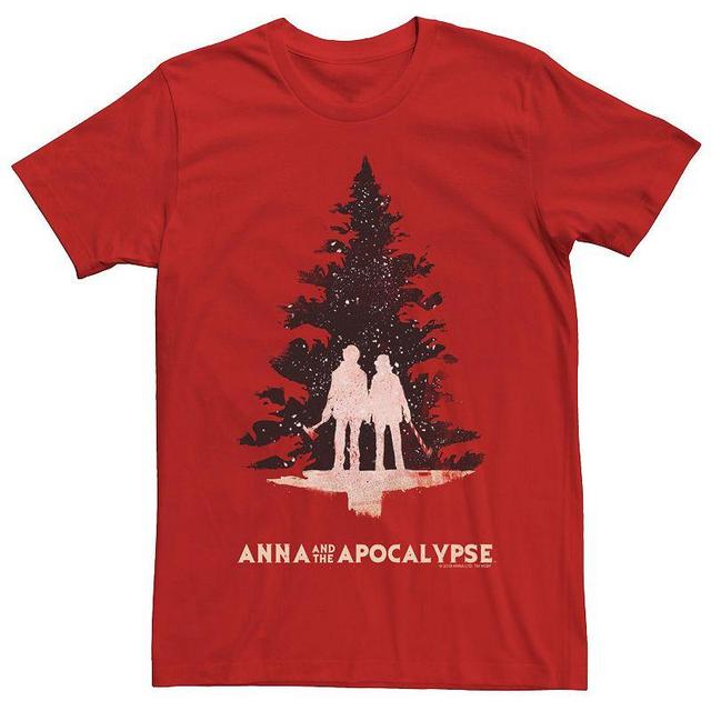 Mens Anna And The Apocalypse Christmas Tree Silhouette Tee Product Image