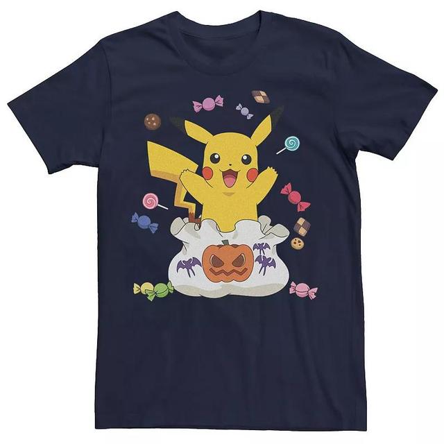 Mens Pokmon Pikachu Treat Bag Of Candies Tee Blue Product Image