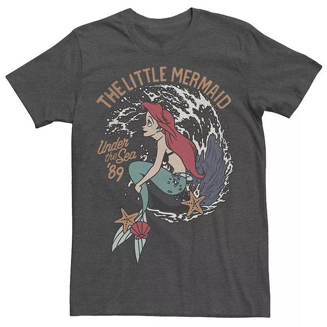 Disneys The Little Mermaid Ariel Mens Under The Sea 89 Tee Grey Heather Product Image