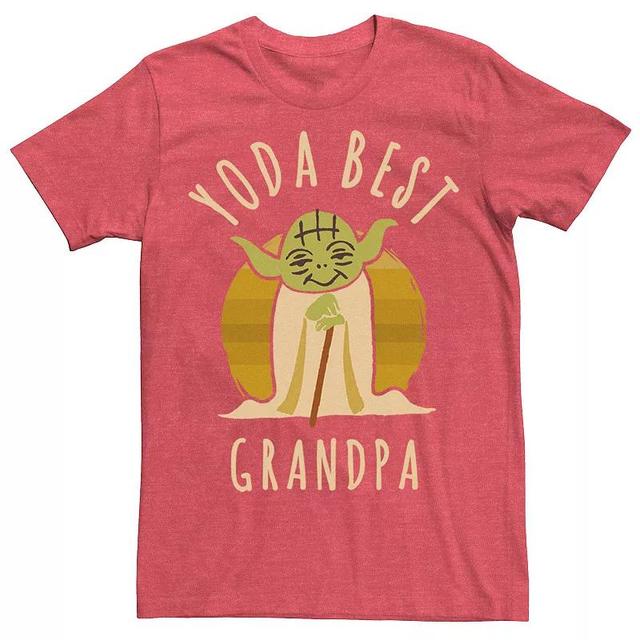 Mens Star Wars Yoda Best Grandpa Cartoon Yoda Tee Product Image