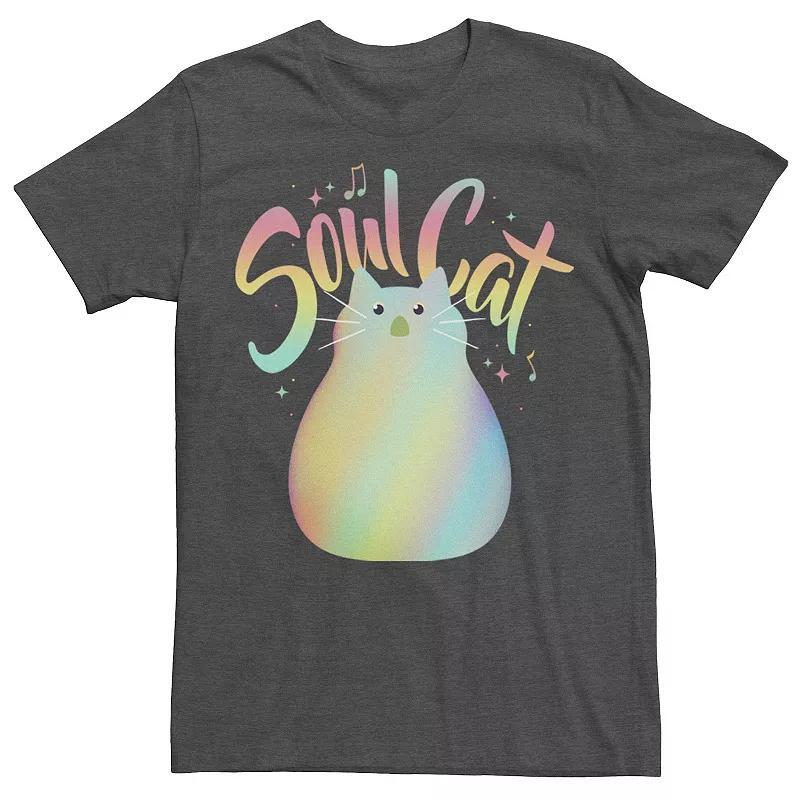 Big & Tall Disney / Pixar Soul Cat Gradient Graphic Tee, Mens Grey Heather Product Image