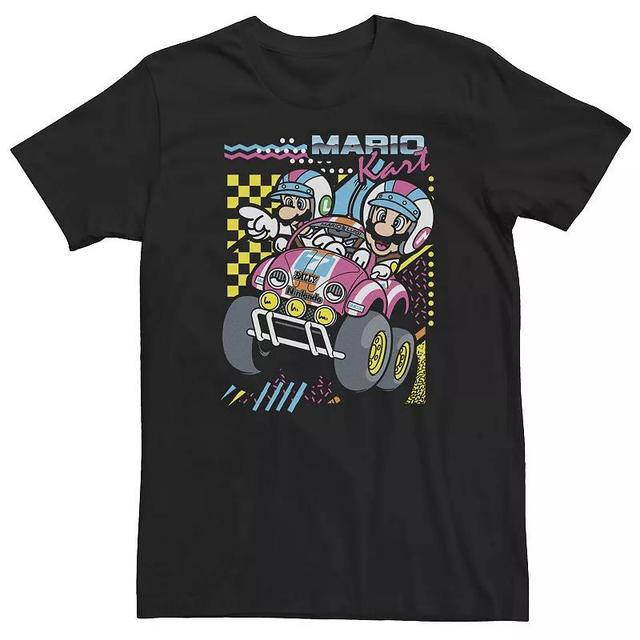 Big & Tall Nintendo Mario Kart Mario Luigi Darting Tee, Mens Product Image