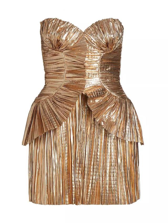 Charlique Metallic Strapless Minidress Product Image