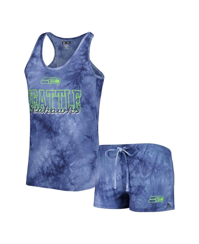 Womens Concepts Sport College Navy Seattle Seahawks Billboard Scoop Neck Racerback Tank and Shorts Sleep Set Product Image