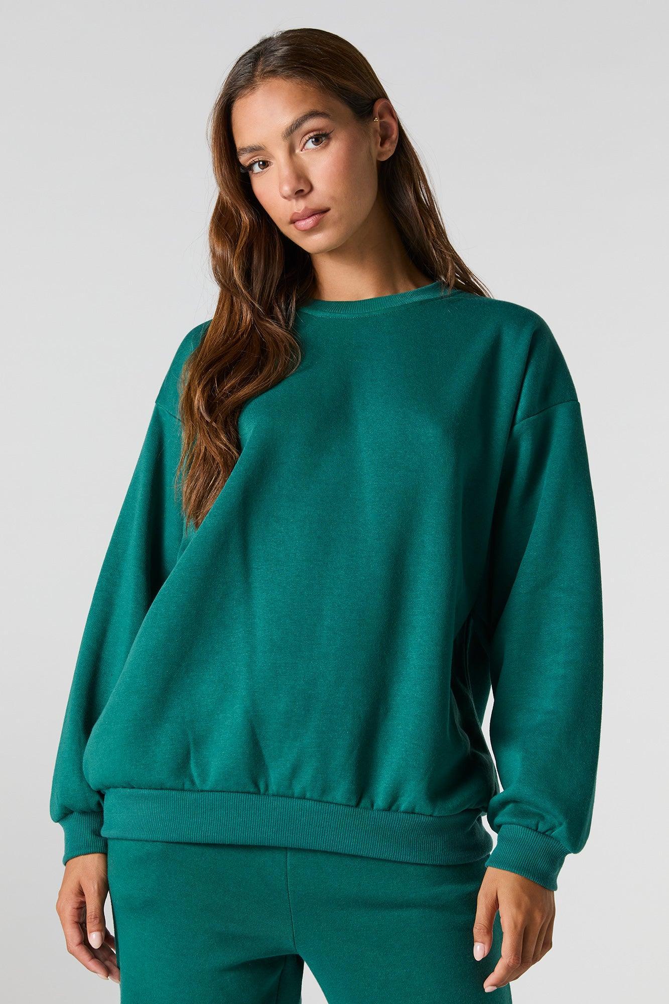 Oversized Fleece Sweatshirt Female Product Image