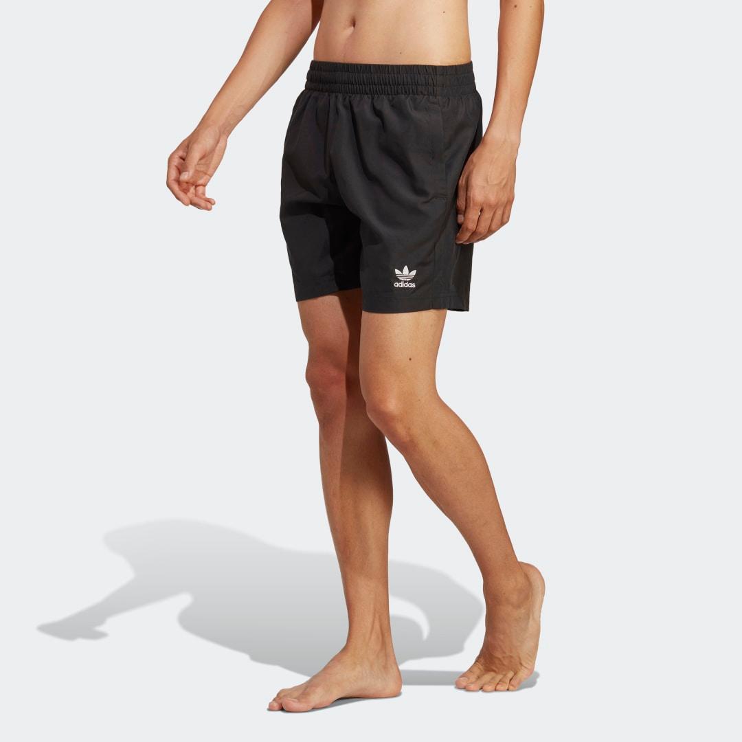 adidas Adicolor Essentials Solid Swim Shorts Black M Mens Product Image