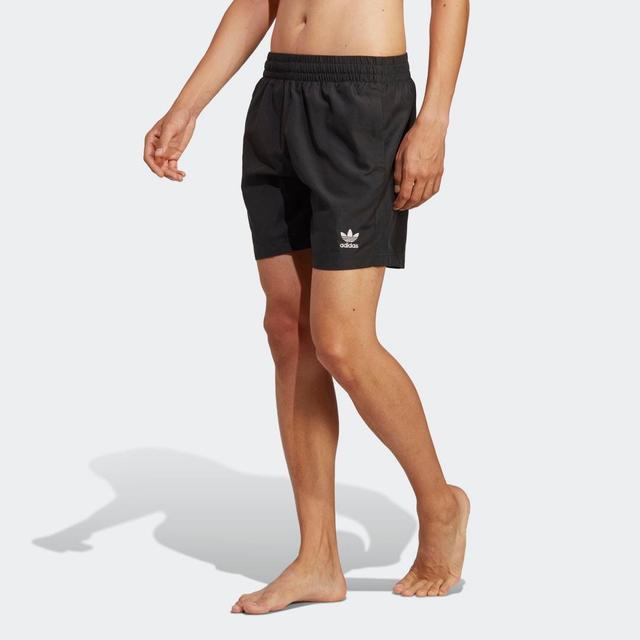 adidas Adicolor Essentials Solid Swim Shorts Charcoal XS Mens Product Image