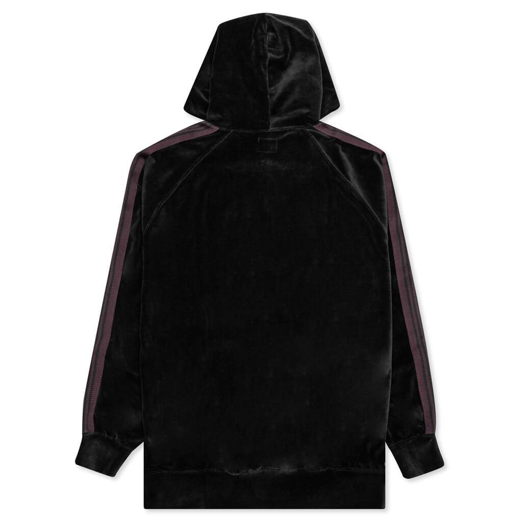 Velour Track Hoodie - Black Male Product Image