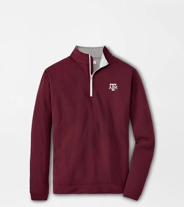 Peter Millar Mens Arizona State Perth Performance Quarter-Zip | Color: Maroon | Size: M Product Image