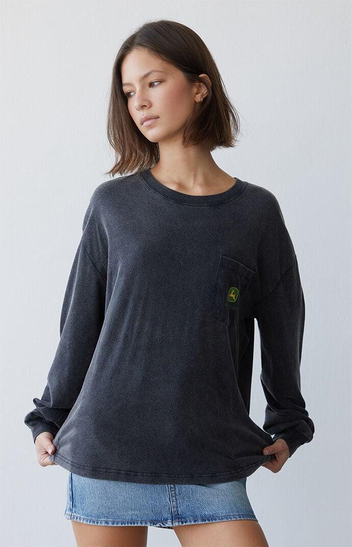 JOHN DEERE Women's Long Sleeve Pocket T-Shirt Product Image