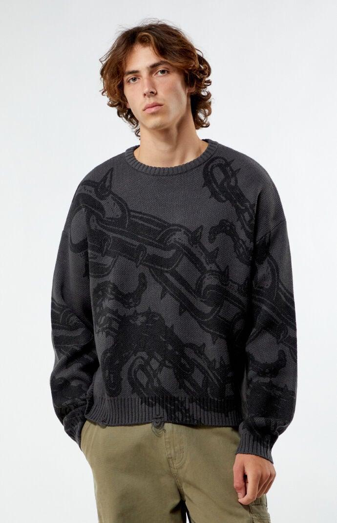 Men's Chainlink Cropped Sweater Product Image