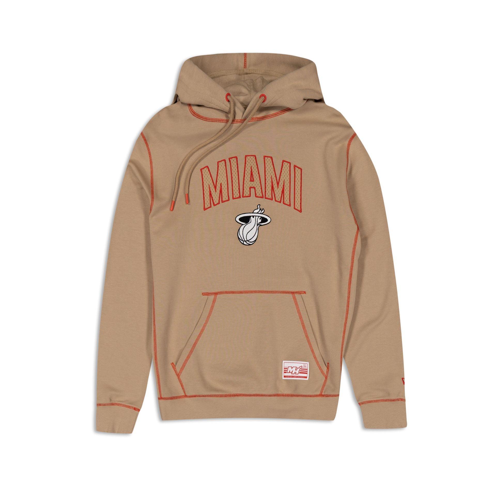 Miami Heat 2023 City Edition Tan Hoodie Male Product Image