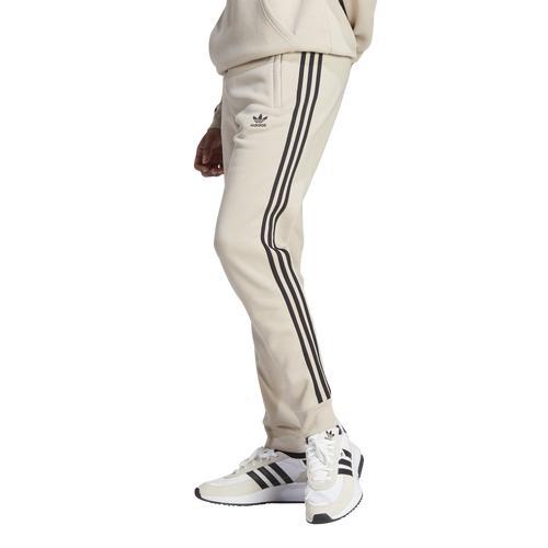 adidas Originals Mens adidas Originals 3 Stripes Fleece Pants - Mens Black/White Product Image