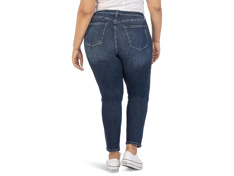 KUT from the Kloth Plus Size Reese High-Rise Fab Ab Ankle Straight Regular Hem in Enchantment (Enchantment) Women's Jeans Product Image