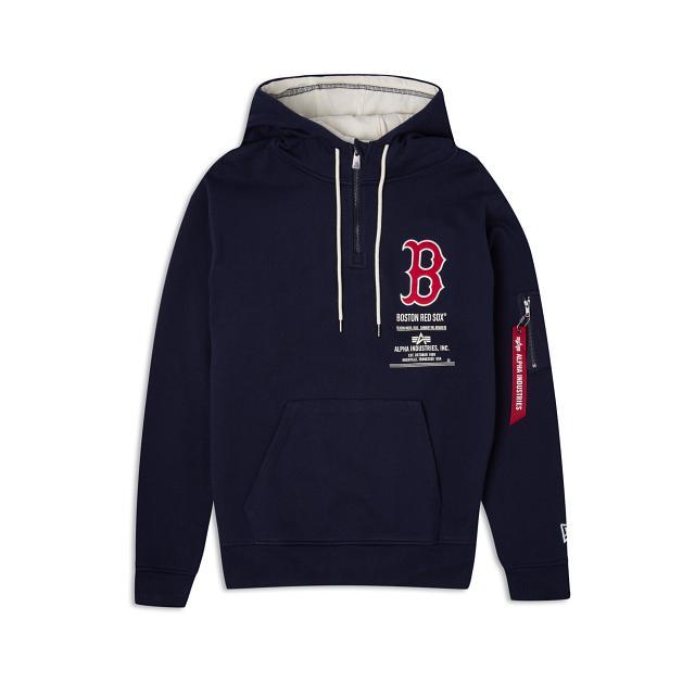 Alpha Industries X Boston Red Sox Zipper Hoodie Male Product Image