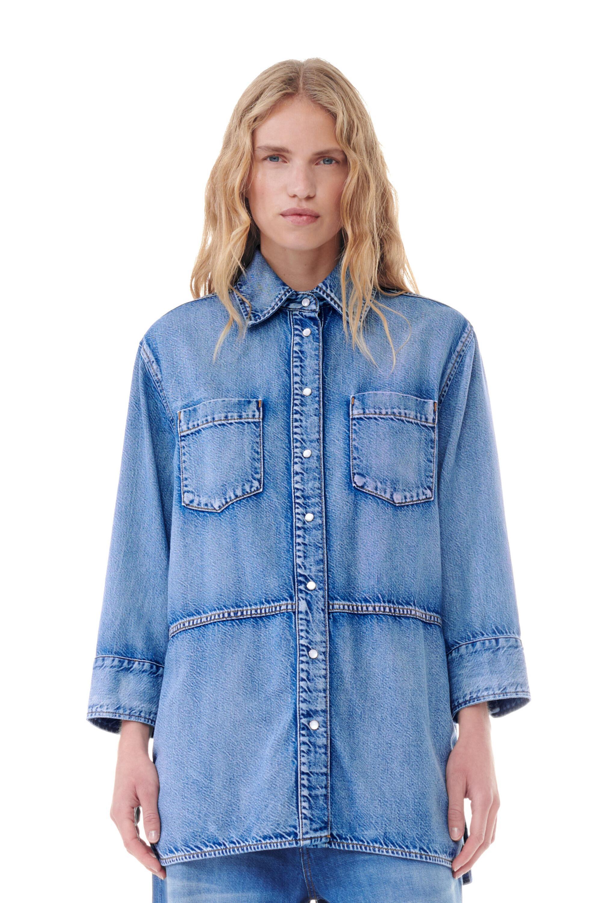 Blue Denim Oversized Shirt product image