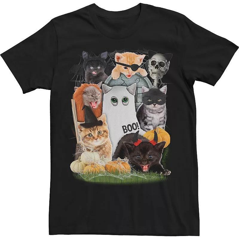 Big & Tall Halloween Cats Holiday Humor Tee, Mens Product Image