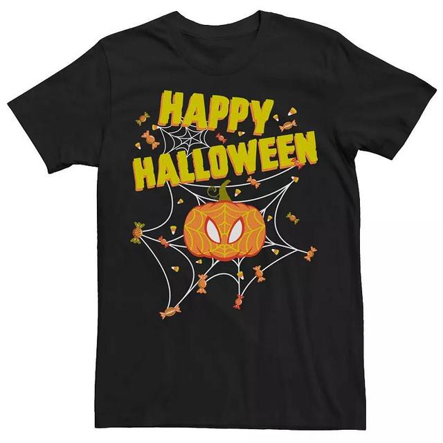 Mens Marvel Spider-Man Pumpkin Happy Halloween Tee Product Image