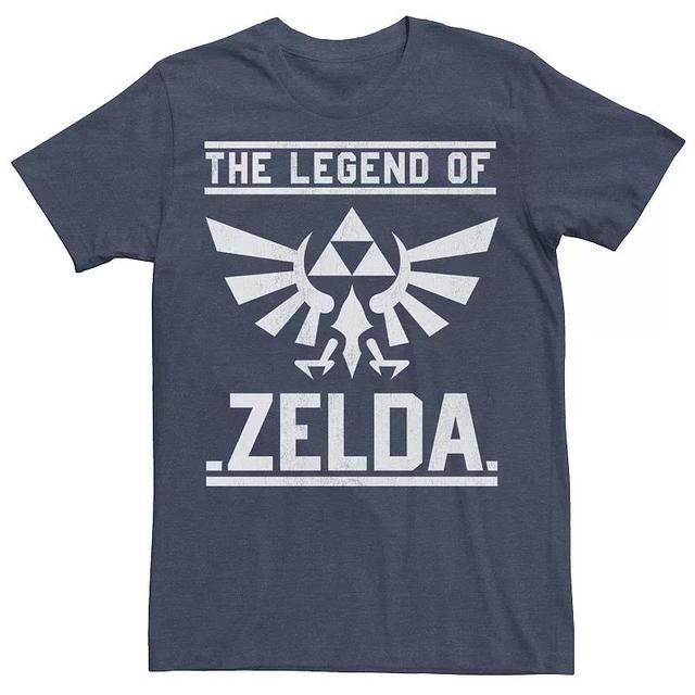 Mens Nintendo Zelda Box Graphic Tee Navy Grey Product Image