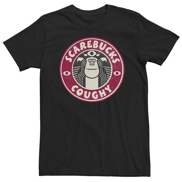 Big & Tall Pixar Monsters At Work Sully Scarebucks Coughy Logo Tee, Mens Product Image