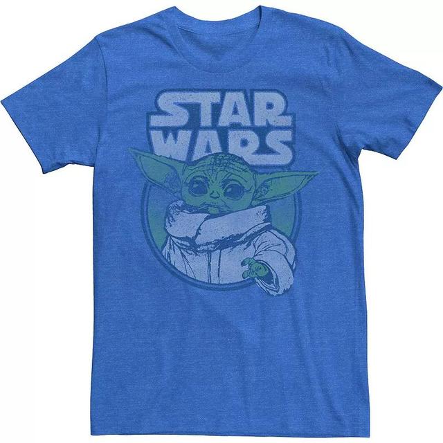 Mens Star Wars The Mandalorian The Child aka Baby Yoda Faded Circle Portrait Tee Product Image