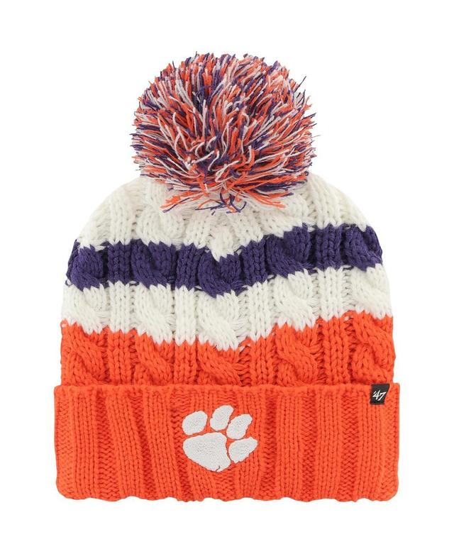 Womens 47 Clemson Tigers Ashfield Cuffed Knit Hat with Pom Product Image