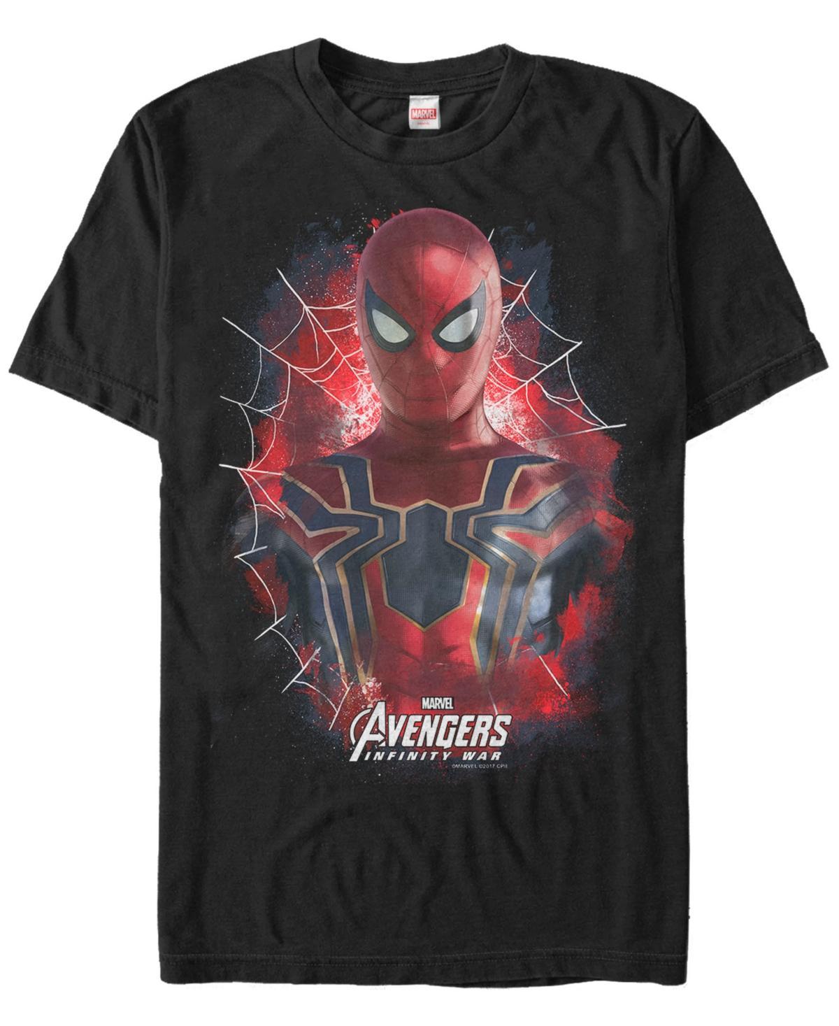 Mens Marvel Avengers Infinity War Iron Spider-Man Short Sleeve Graphic Tee Black Product Image