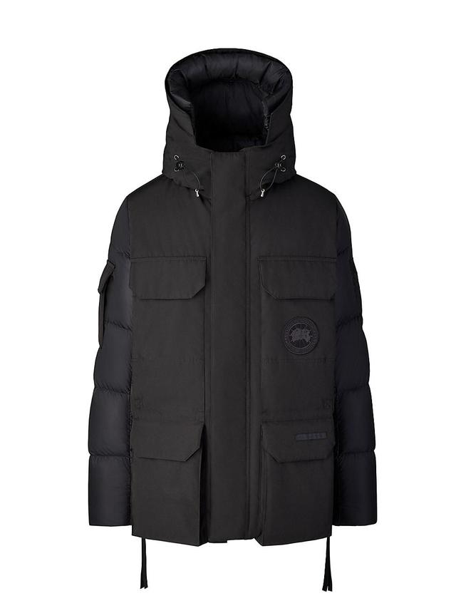 Mens Mixed Media Paradigm Expedition Hooded Down Parka Product Image