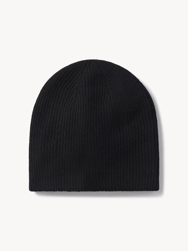 Black Lounge Wool Beanie Product Image