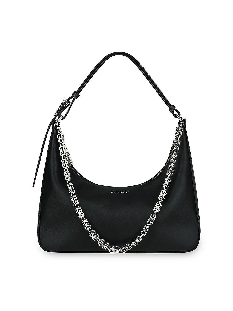 Givenchy Small Moon Cut Out Leather Hobo Bag Product Image