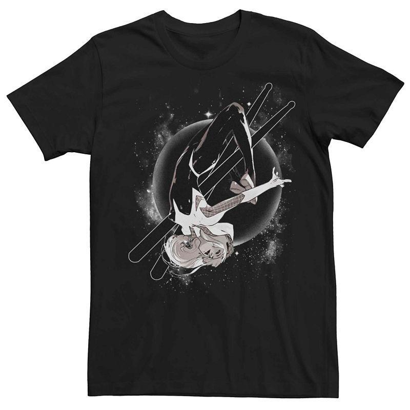 Men's Marvel Spider-Gwen Space Portrait Tee, Size: XL, Black Product Image