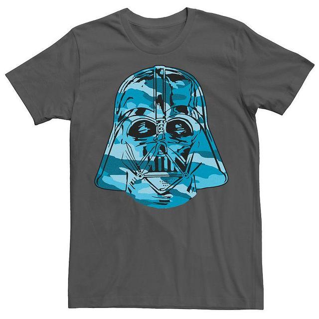 Mens Star Wars Darth Vader Grey Camo Helmet Tee Product Image