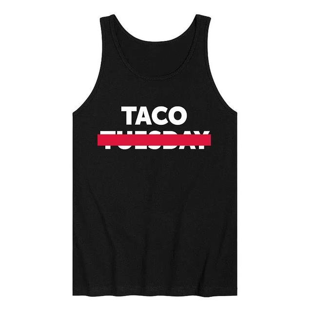 Mens Taco Crossed Out Graphic Tank Black Product Image