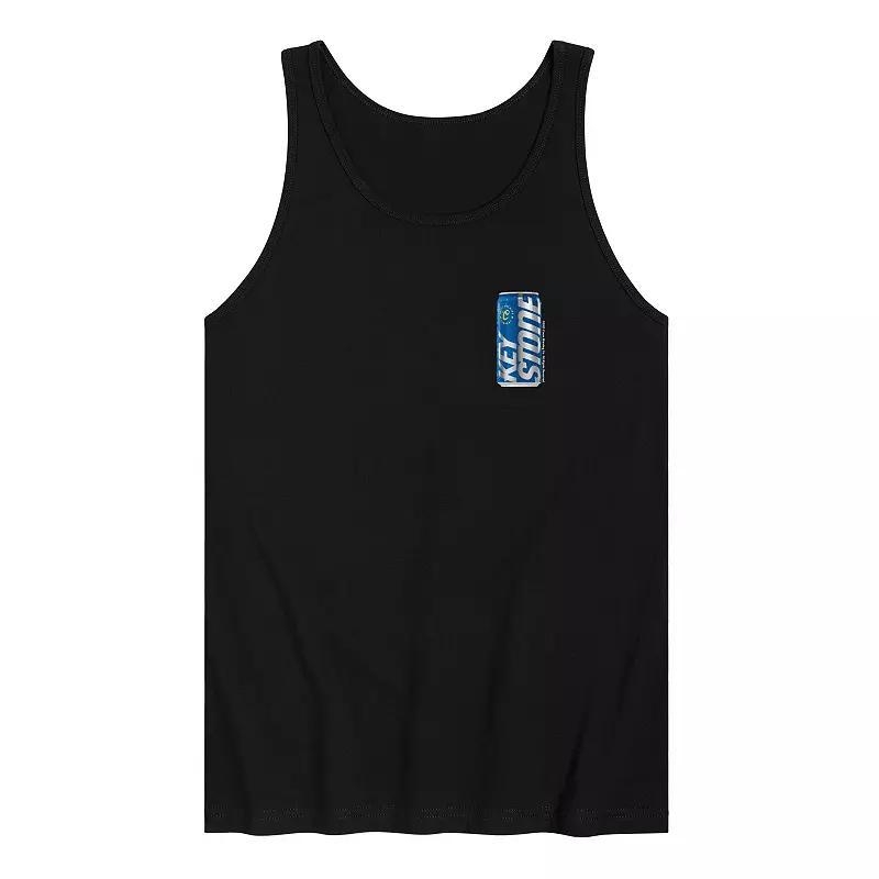 Mens Jersey Shore Logo Graphic Tank Top Black Product Image