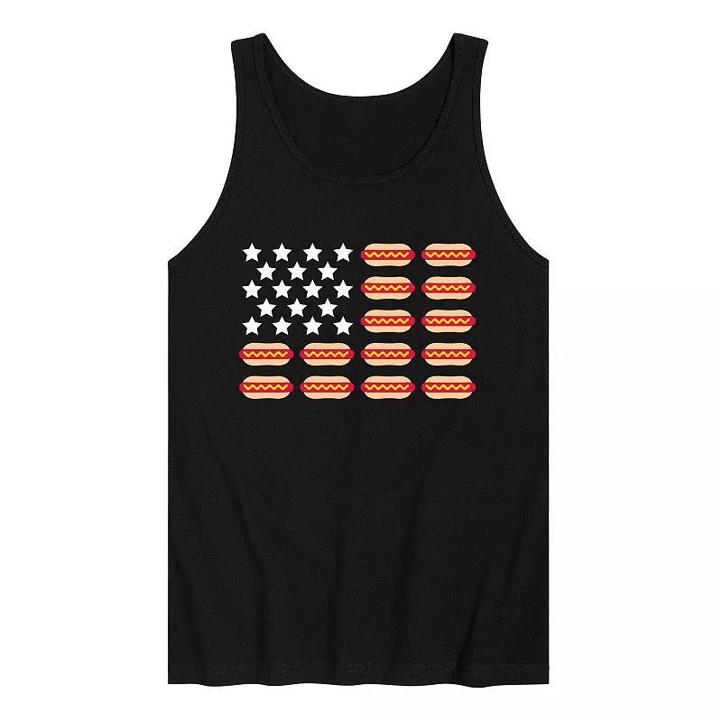 Mens Hot Dog Flag Tank Top Product Image