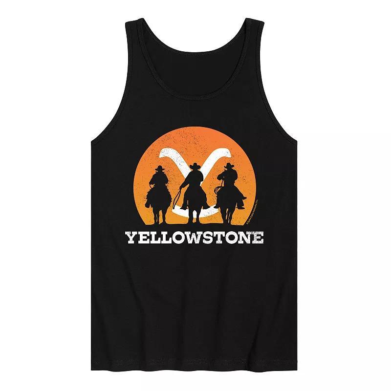 Mens Yellowstone Cowboy Sunset Tank Top Product Image